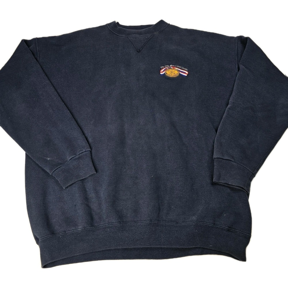Soffe Vintage The Gold Medal Golf Classic Embroidered Logo Sweatshirt Men's XL